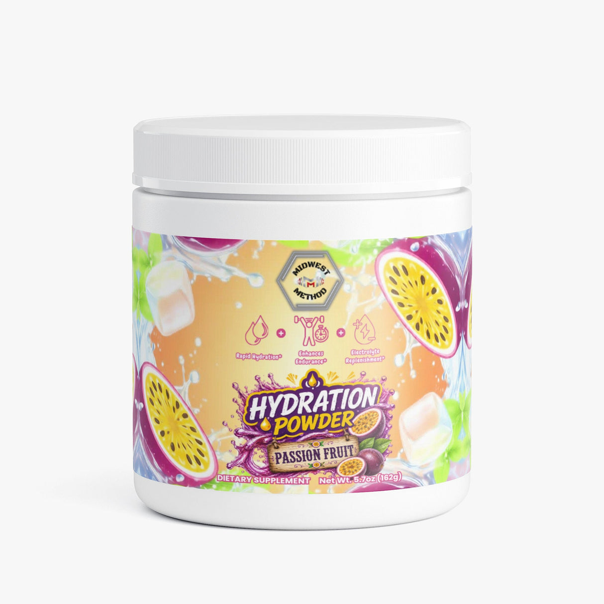 Midwest Method Hydration Powder - Passion Fruit, 30 Servings