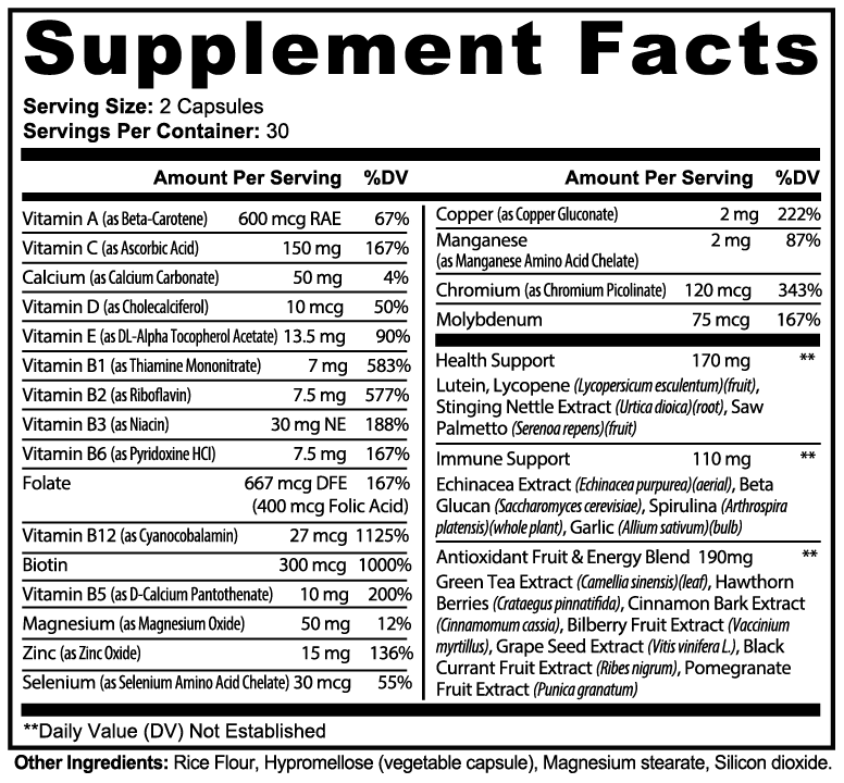 Midwest Method Complete Multivitamin, 60 Capsules