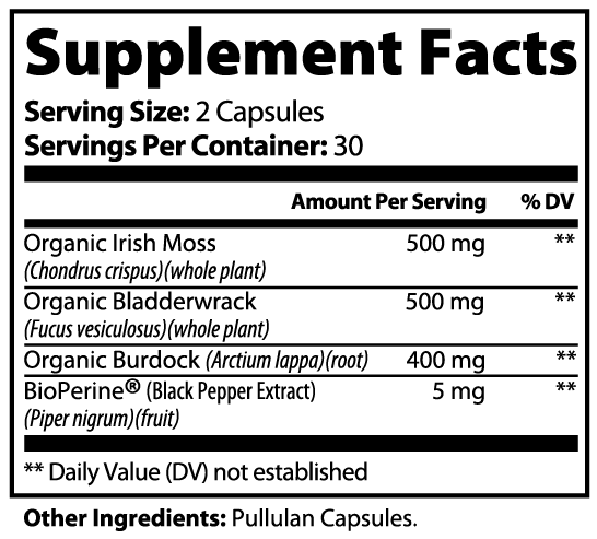 Midwest Method Sea Moss, 60 Capsules