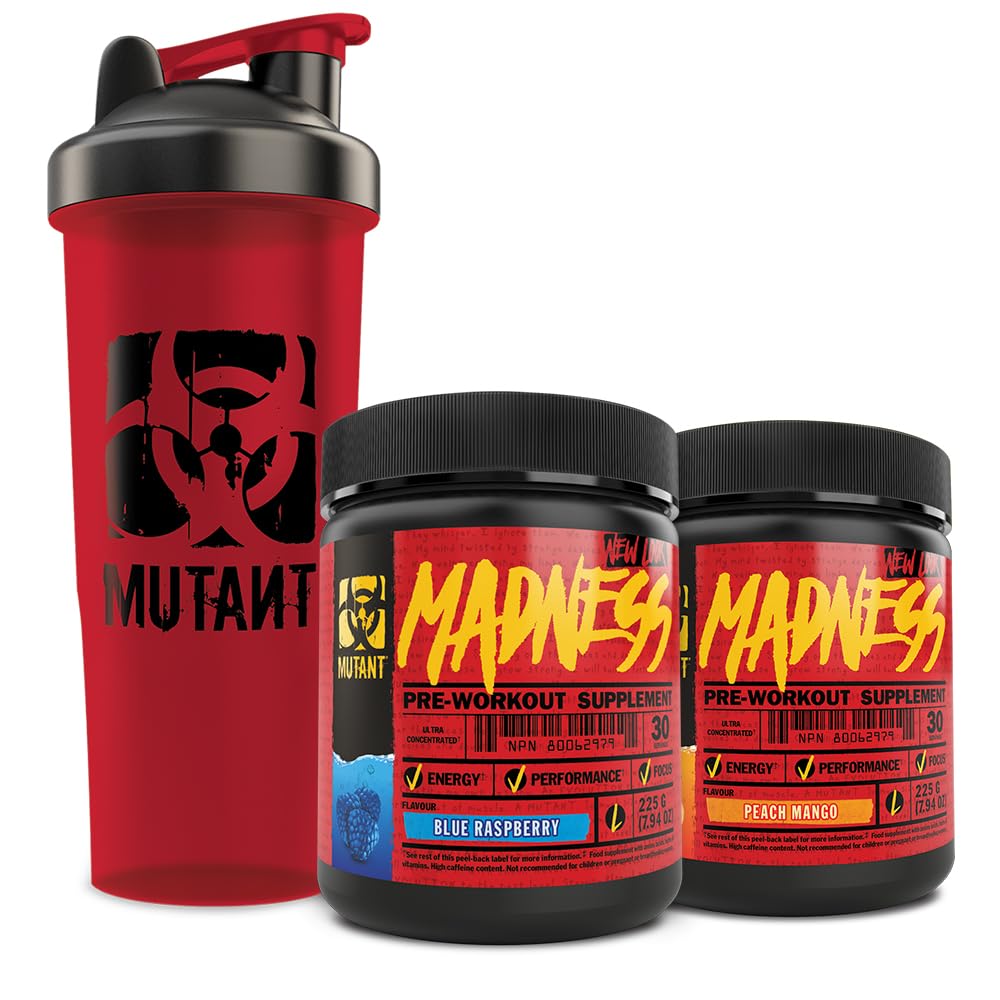 Mutant Madness, 2 x 30 Servings with Free Mutant Deluxe HardCore Shaker