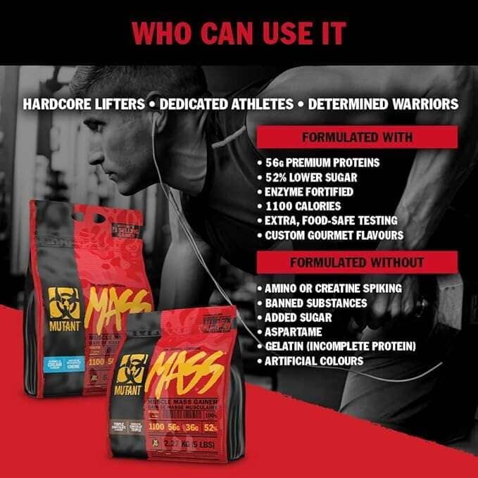 Mutant Mass, 5lbs Weight Gainer Mutant