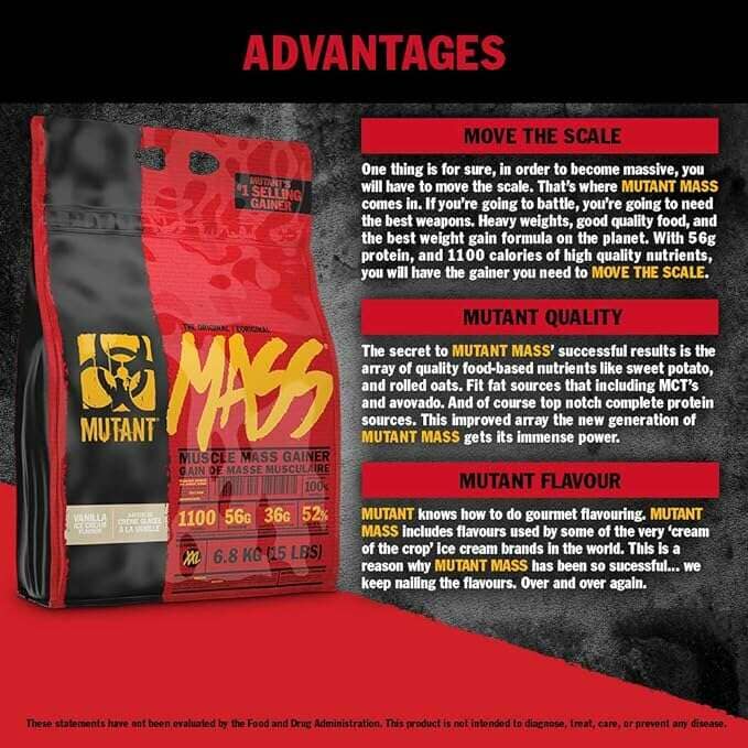 Mutant Mass, 5lbs Weight Gainer Mutant