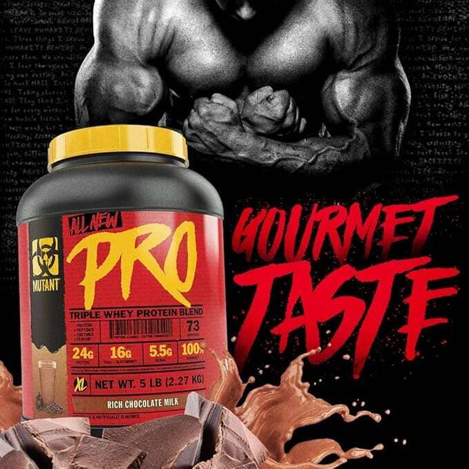Mutant Pro Triple Whey Protein Powder, 5lbs - 70 Servings Protein Mutant