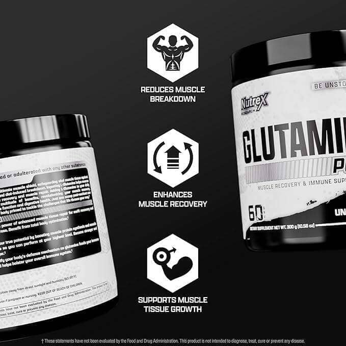 Nutrex Glutamine Pure, 60 Servings Joint Support Nutrex Research