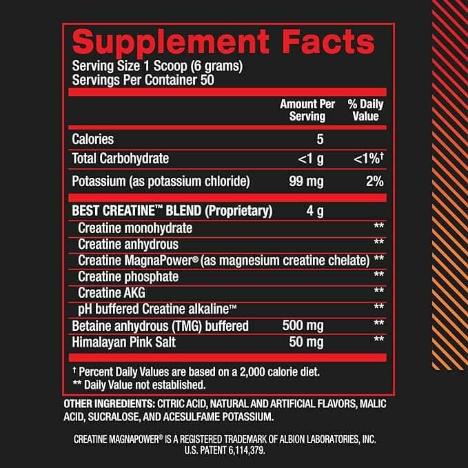 BPI Sports Best Creatine, 50 Servings Creatine | Kre-Alkalyn BPI Sports