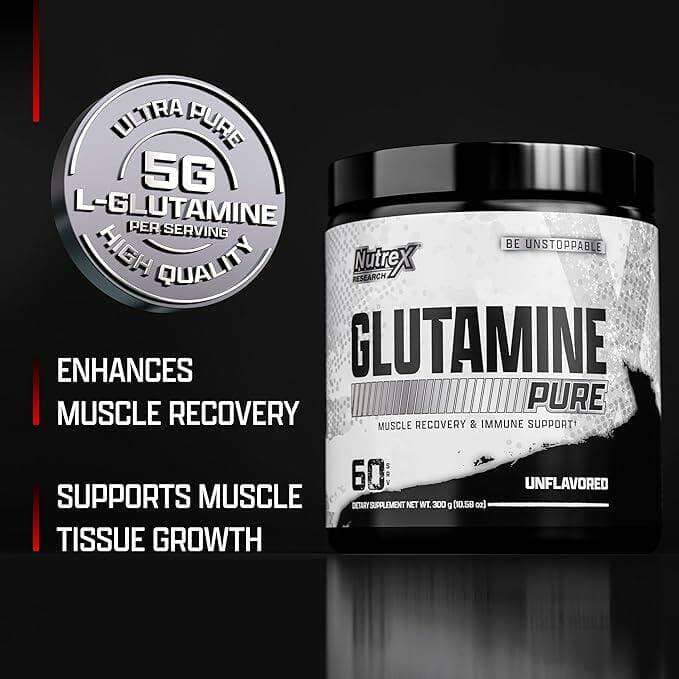 Nutrex Glutamine Pure, 60 Servings Joint Support Nutrex Research