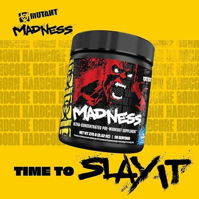 Mutant Madness Pre-workout, 30 Servings + Born HC Shaker Combo Deals - BOGO Mutant