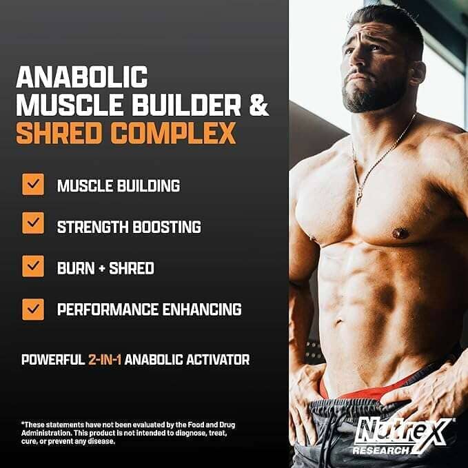 Nutrex Anabol Ripped, 60 Caps Testosterone Boosters Nutrex Research