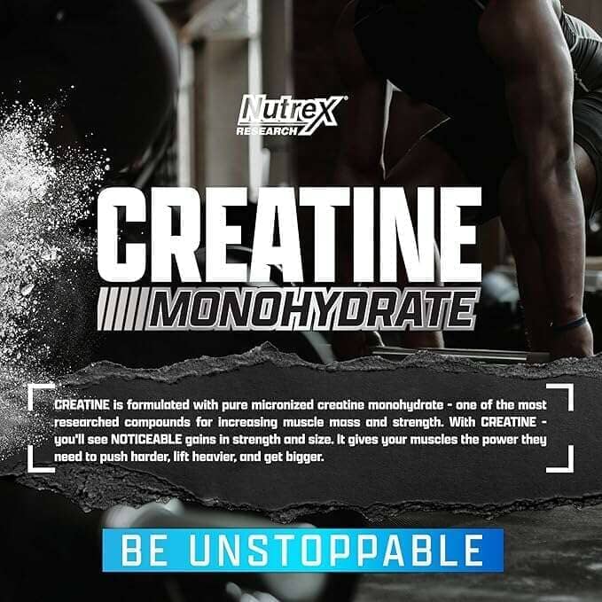 Nutrex Creatine Monohydrate + Glutamine Pure, 60 Servings Each Combo Deals - BOGO Nutrex Research