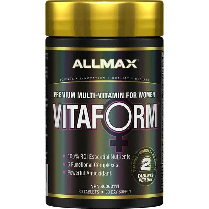 Allmax VitaForm Premium Multi-Vitamin For Women, 60 Tablets-30 Day Supply Vitamins | Herbs Allmax Nutrition