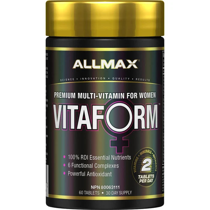 Allmax VitaForm Premium Multi-Vitamin For Women, 60 Tablets-30 Day Supply