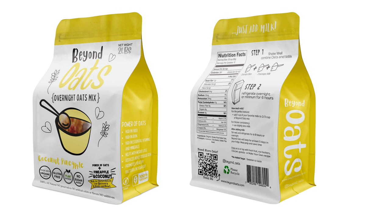 Beyond Oats - OATS + COCONUT, Pineapple