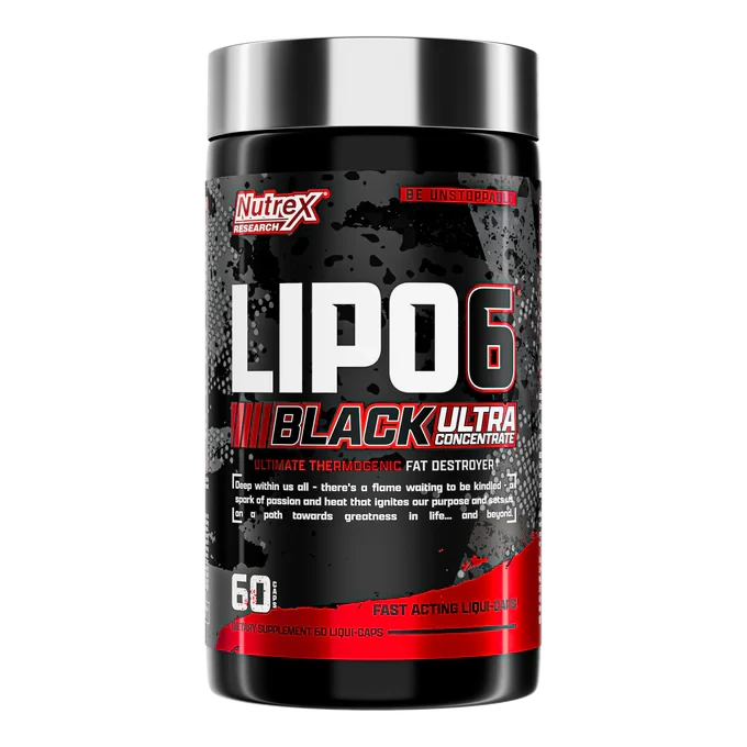 Nutrex LIPO-6 Black Ultra Concentrate, 60 Caps Weight Loss Nutrex Research