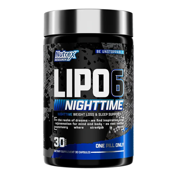 Nutrex LIPO-6 NightTime, 30 Caps Weight Loss Nutrex Research