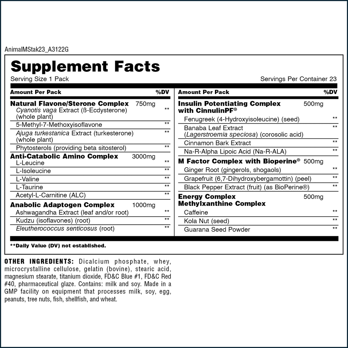 Animal M-Stak Accelerator, 21 Packs Testosterone Boosters Universal Nutrition