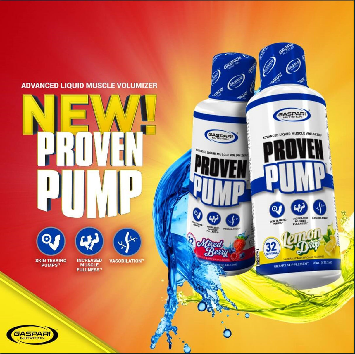Gaspari Nutrition Proven Pump - Muscle Volumizer, 32 Servings Pre-Workout Gaspari Nutrition
