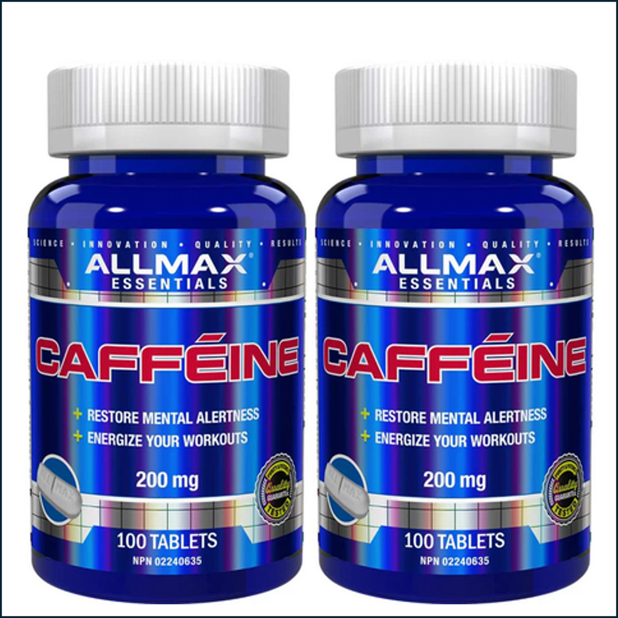 Allmax Caffeine, 2 x 100 Capsules