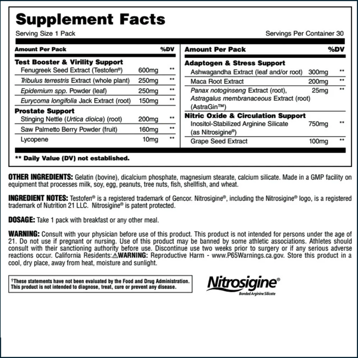 Animal TNT+, 30 Packs