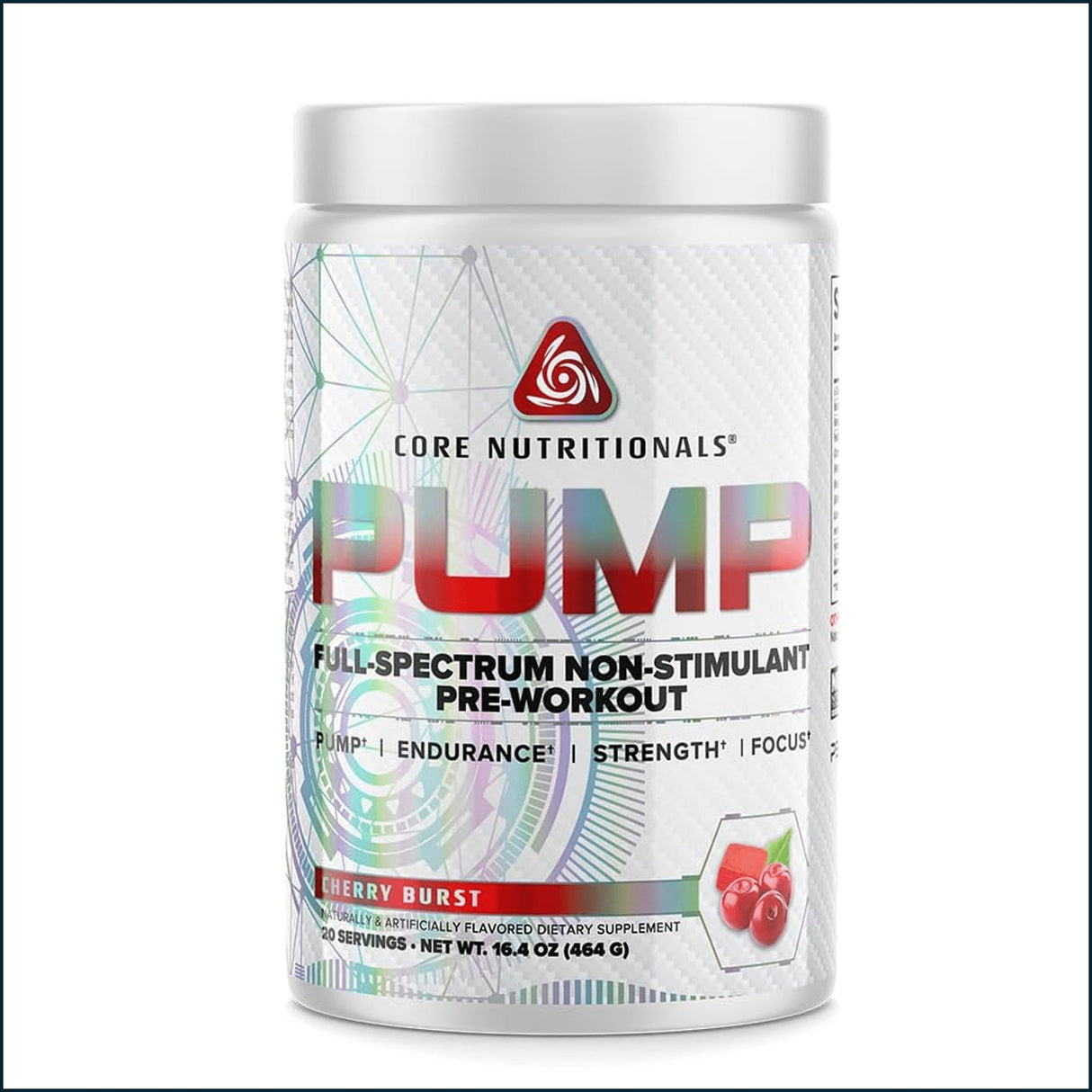 Core Nutritionals Pump Non-Stim Pre-Workout, 20/40 Servings Pre-Workout Core Nutritionals