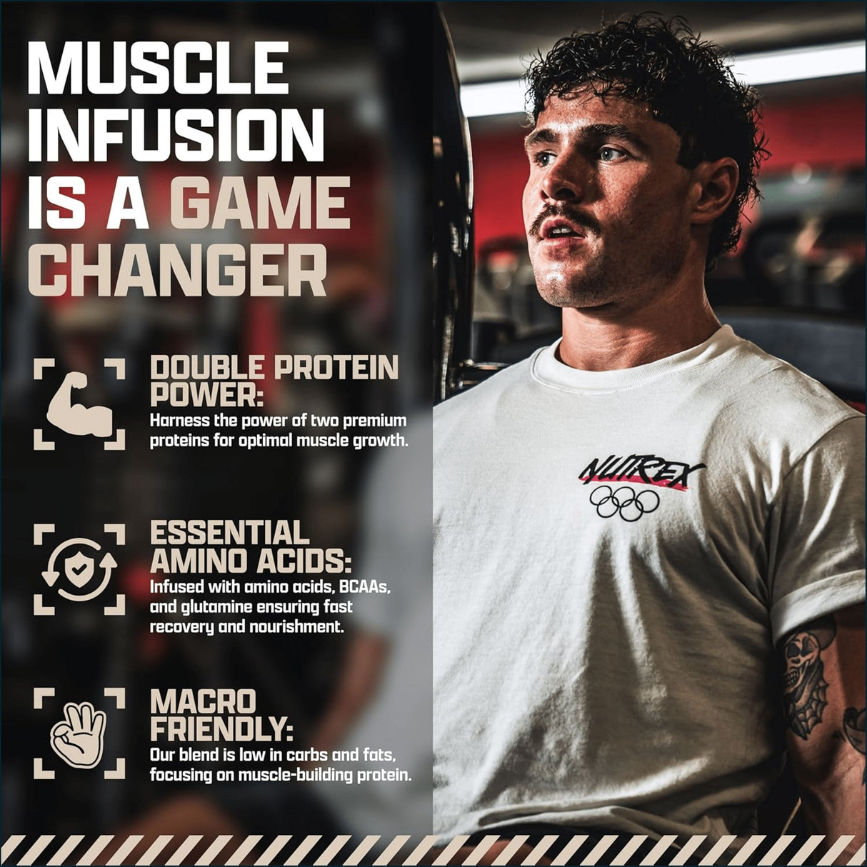 Nutrex Mass Infusion, 12lbs - 19 Servings Weight Gainer Nutrex Research