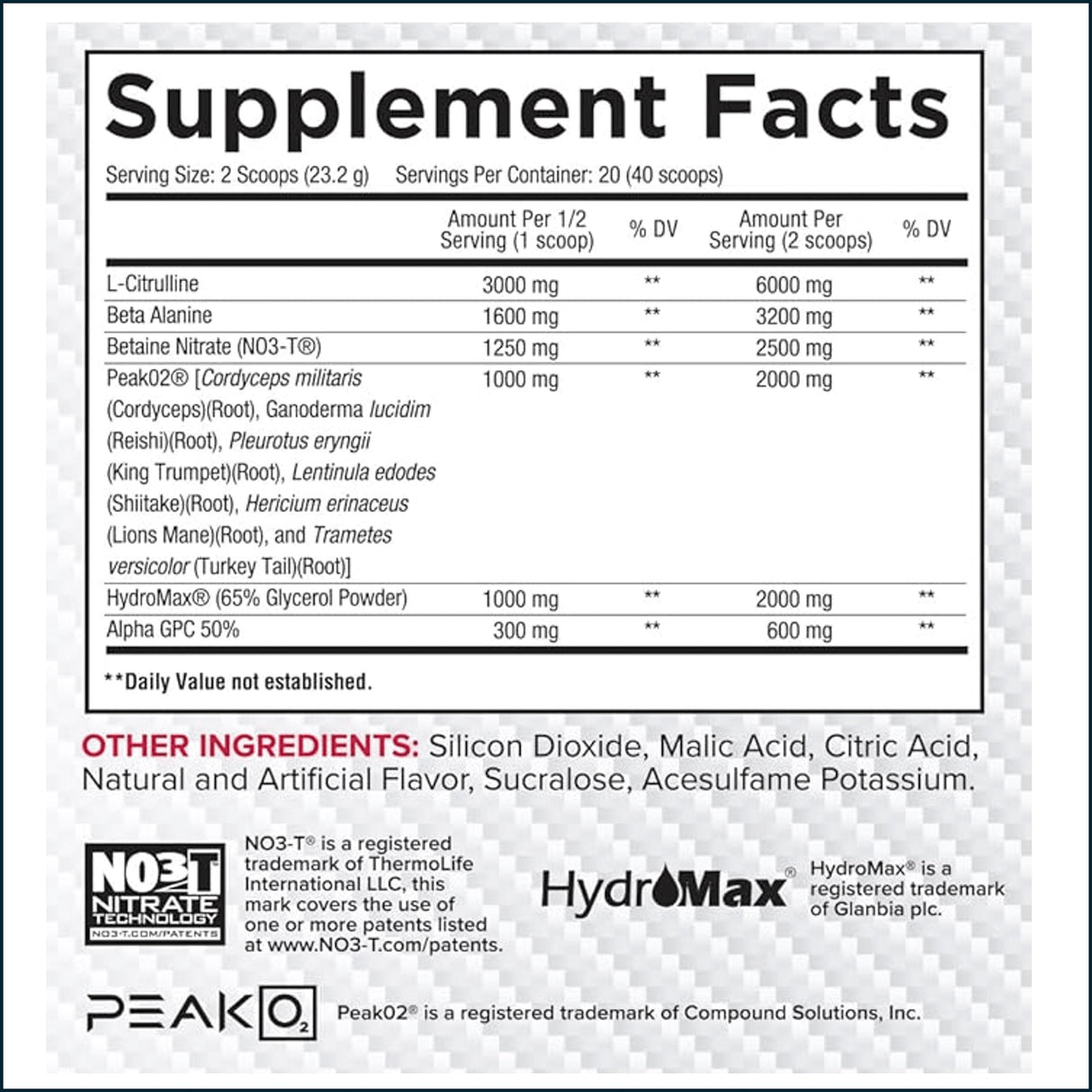 Core Nutritionals Pump Non-Stim Pre-Workout, 20/40 Servings Pre-Workout Core Nutritionals