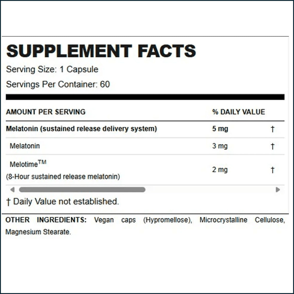 Allmax Melatonin HR, 60 Capsules Vitamins | Herbs Allmax Nutrition