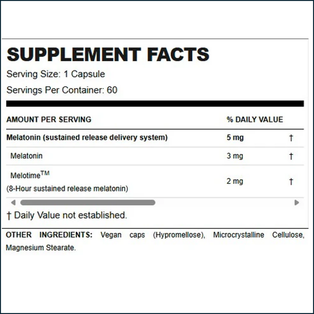 Allmax Melatonin HR, 60 Capsules