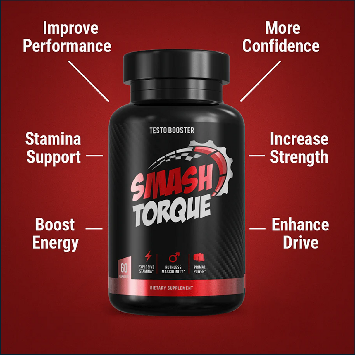 Smash Torque Testo Booster, 2 x 60 Capsules