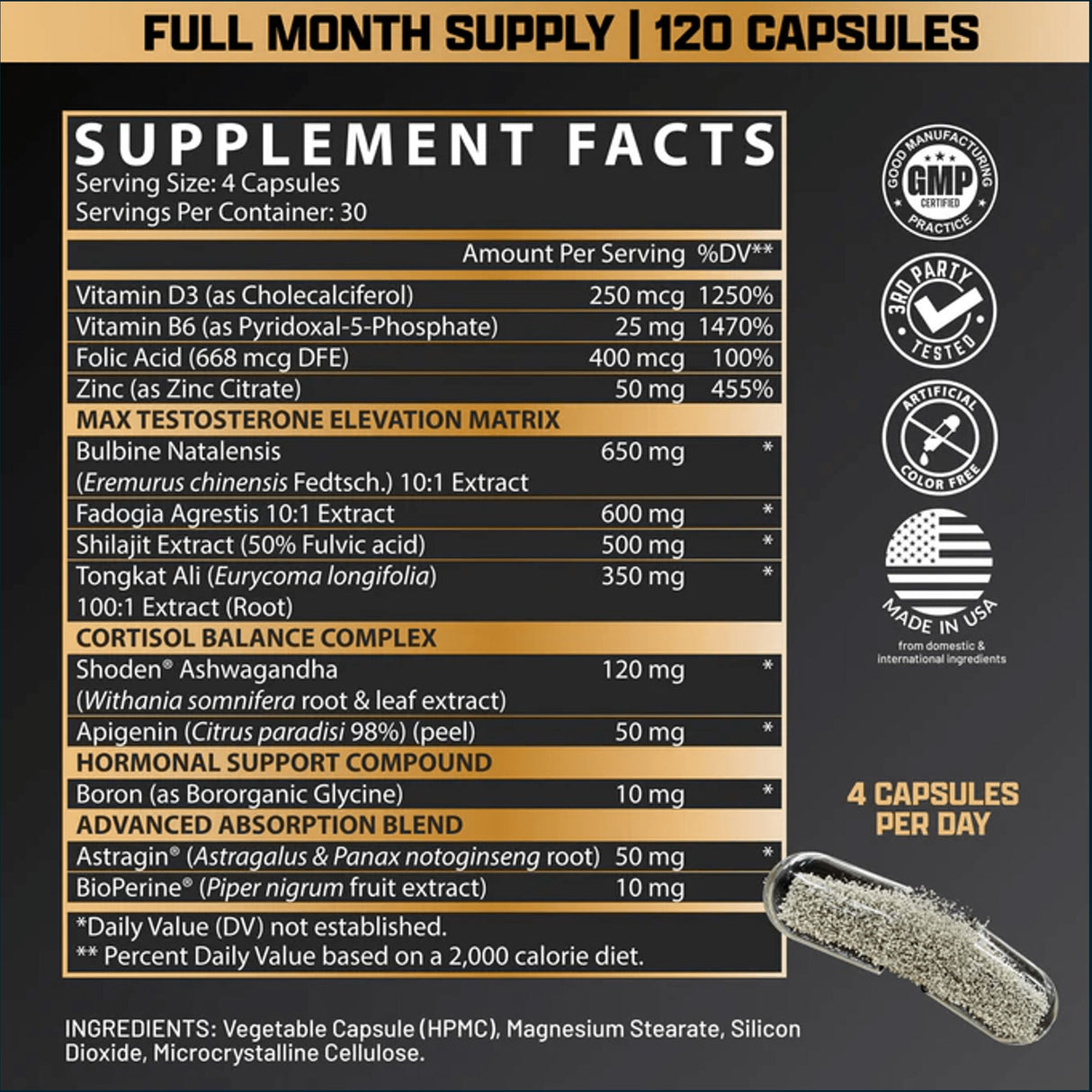 Nutrex Alpha-T Magnum, 120 Caps Testosterone Boosters Nutrex Research