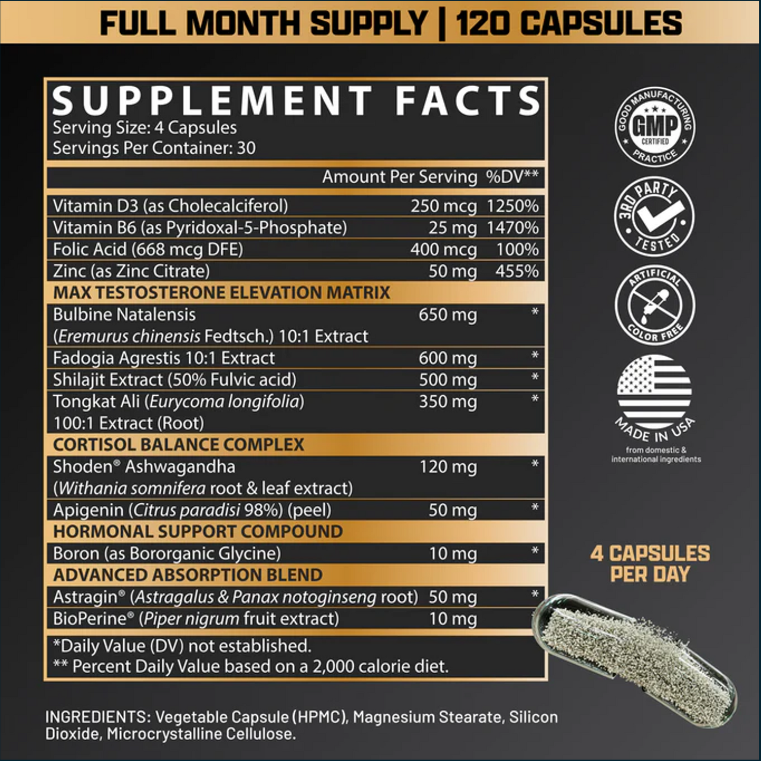 Nutrex Alpha-T Magnum, 120 Caps