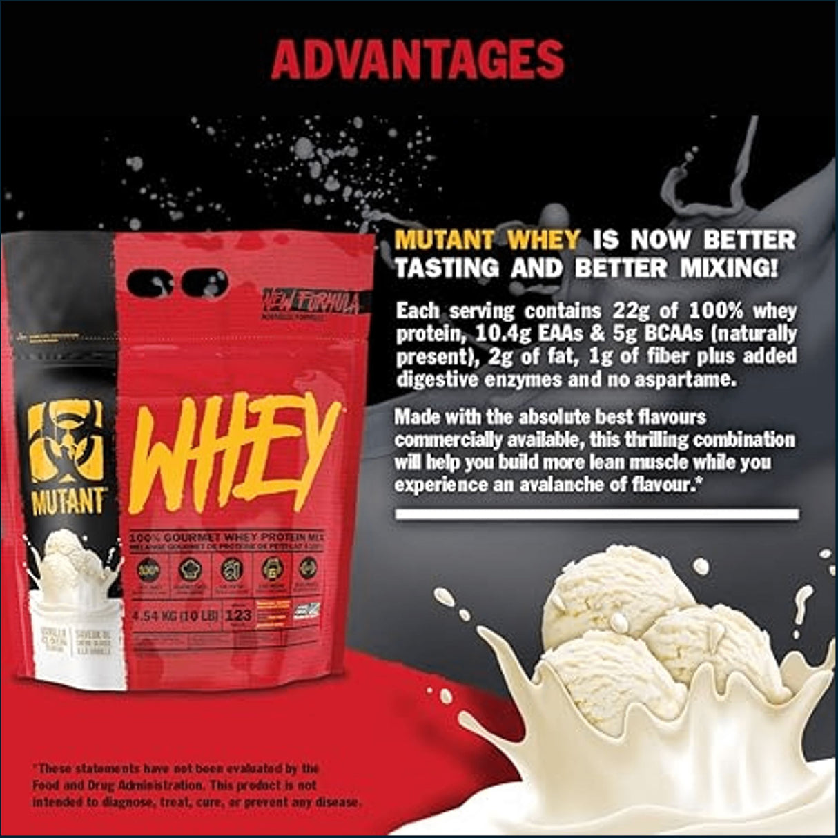 Mutant Whey Protein, 5lbs Protein Mutant
