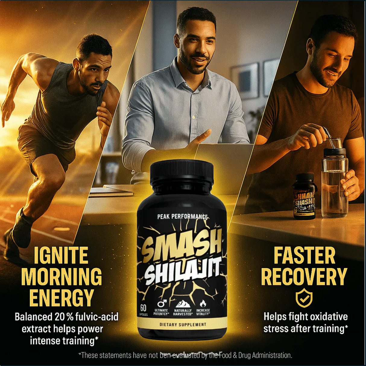 Smash Shilajit, 60 Capsules