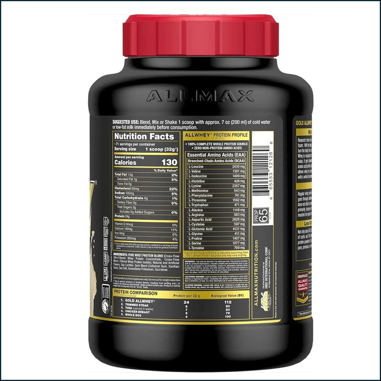 Allmax AllWhey Gold Whey Premium Protein, 5lbs Protein Allmax Nutrition