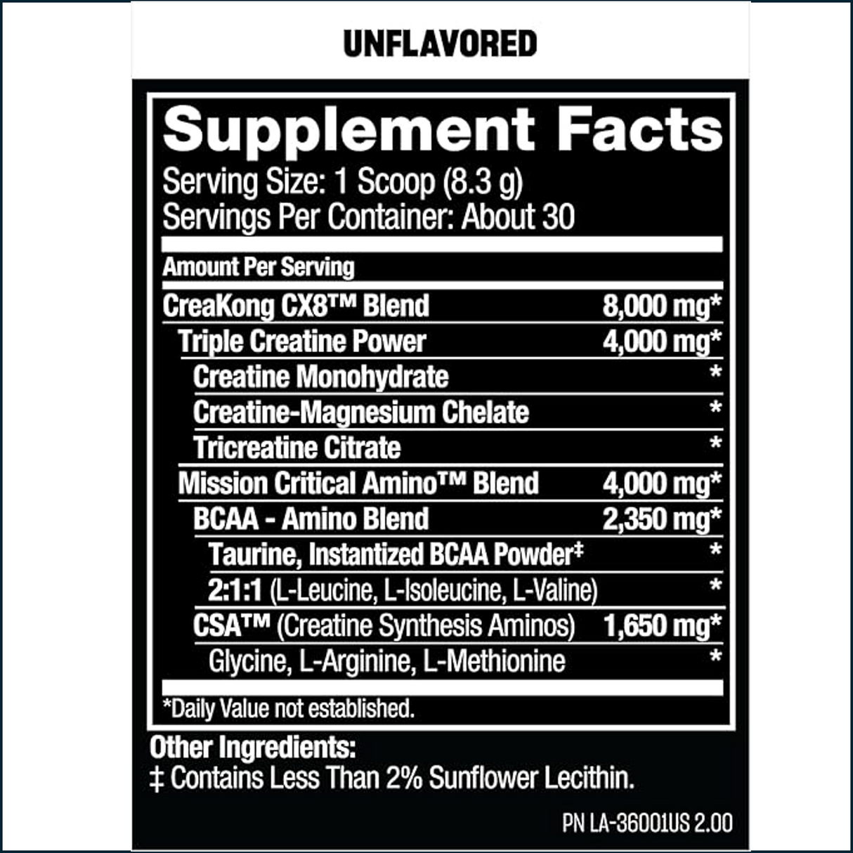 Mutant Creakong CX8 Creatine, 30 servings