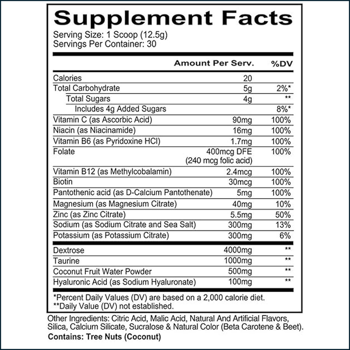 RedCon1 Canteen Hydration + Electrolytes, 30 Servings