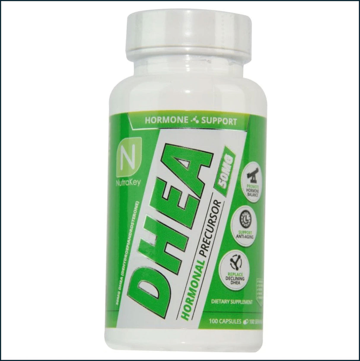 NutraKey DHEA 50mg, 100 Capsules Testosterone Boosters NutraKey Health