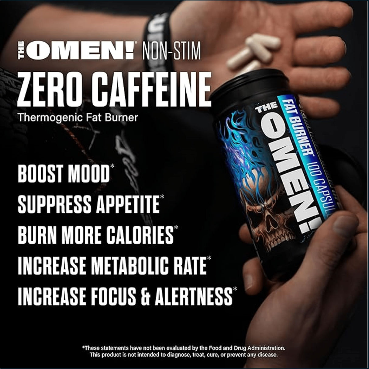 JNX Sports The Omen! Non-Stim Fat Burner, 100 Capsules Weight Loss JNX Sports