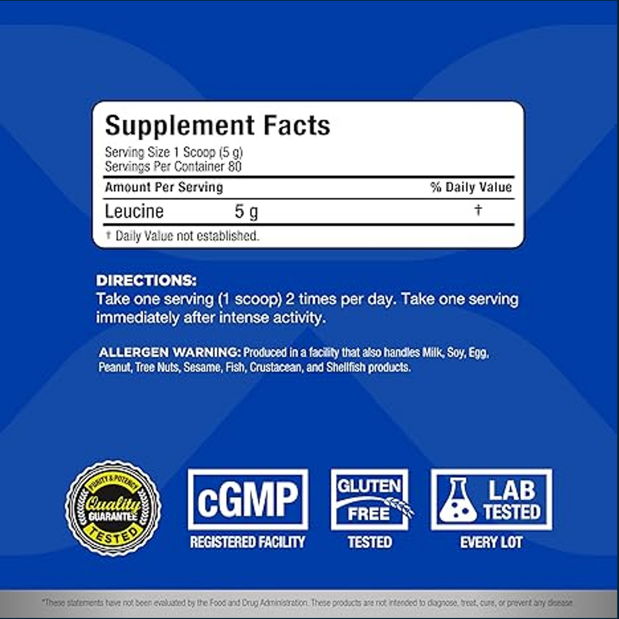 Allmax Leucine+ 5000mg, 80 Servings