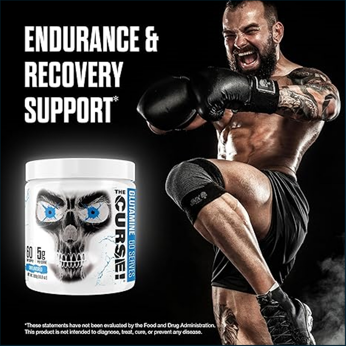 JNX Sports The Curse! Glutamine, 60 Servings