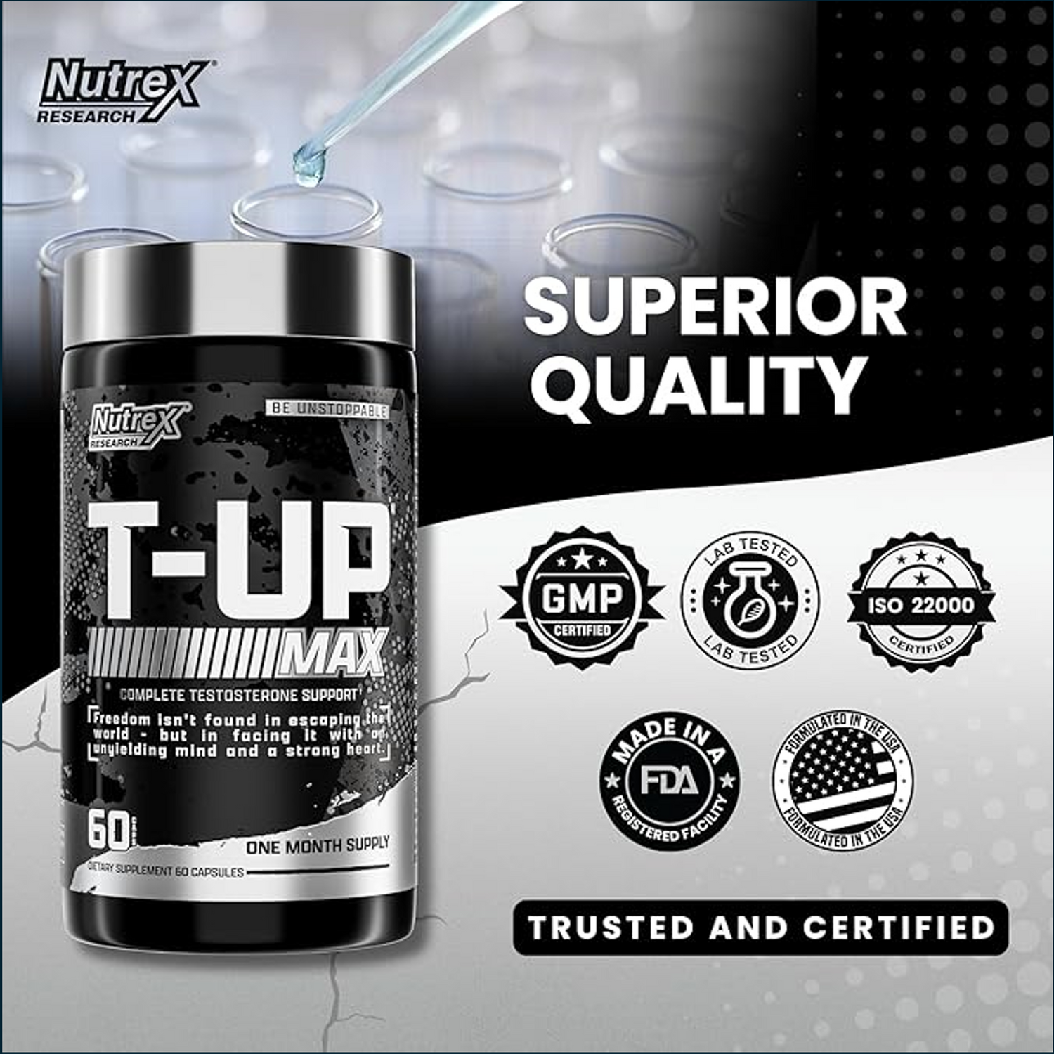 Nutrex T-Up Max, 60 Caps