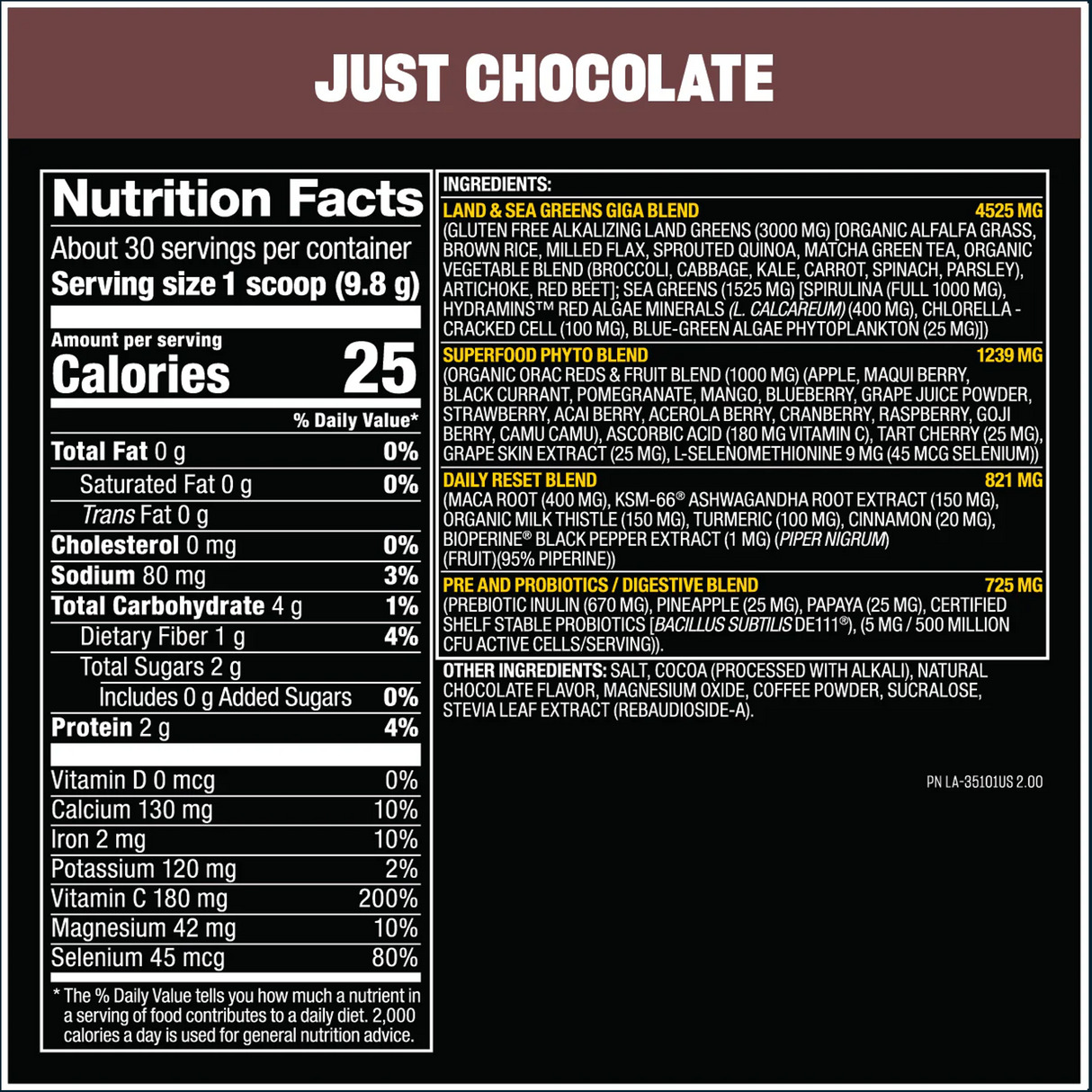 Mutant Big Greens, 2 x 30 Servings (Mix & Match)