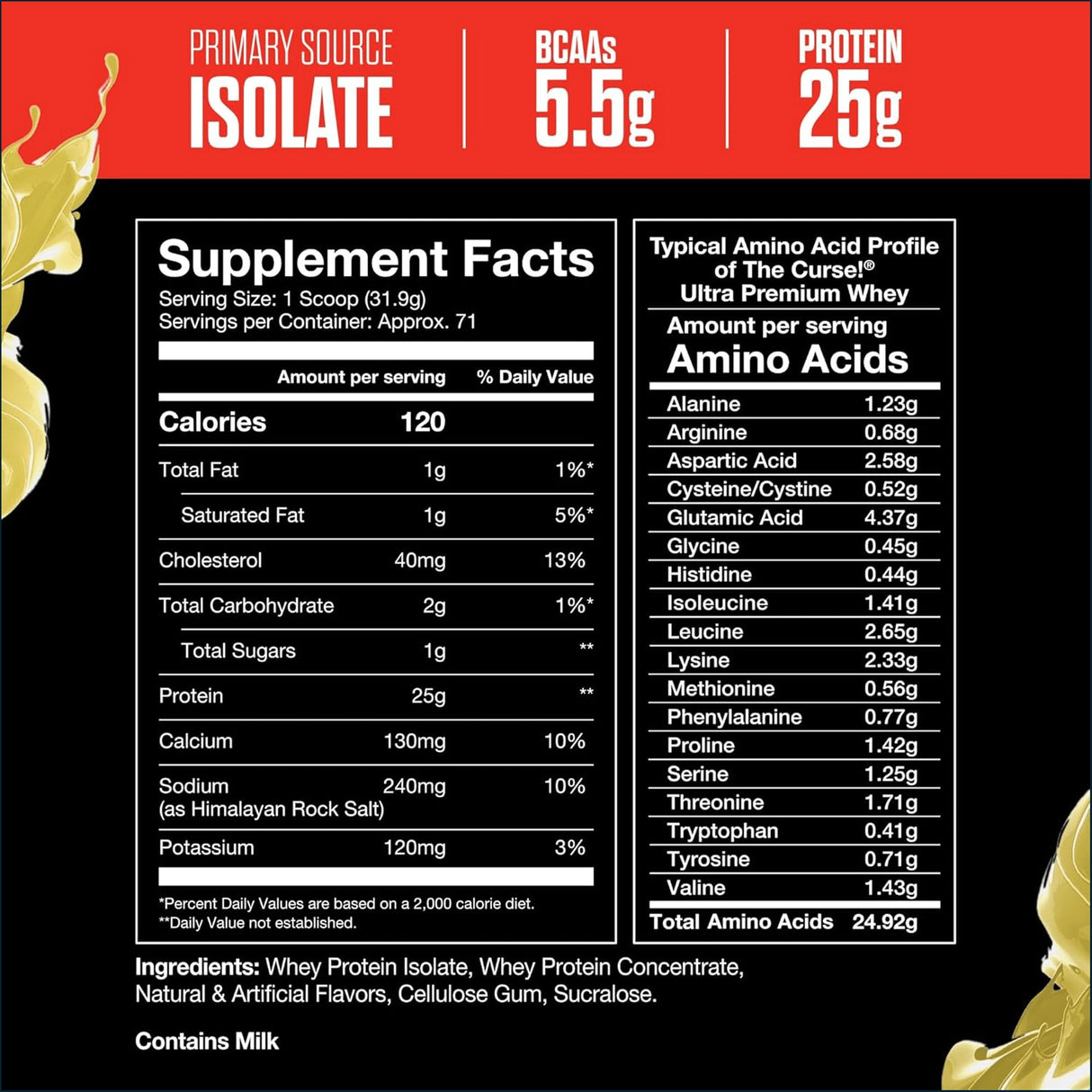 JNX Sports The Curse! Ultra Premium Whey, 5lbs Protein JNX Sports