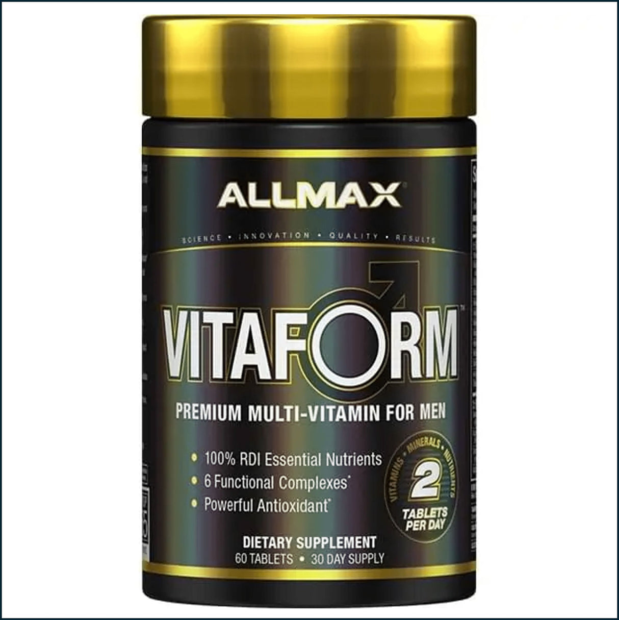 Allmax Vitaform Multi-Vitamin For Men, 60 Tablets-30 Day Supply Vitamins | Herbs Allmax Nutrition