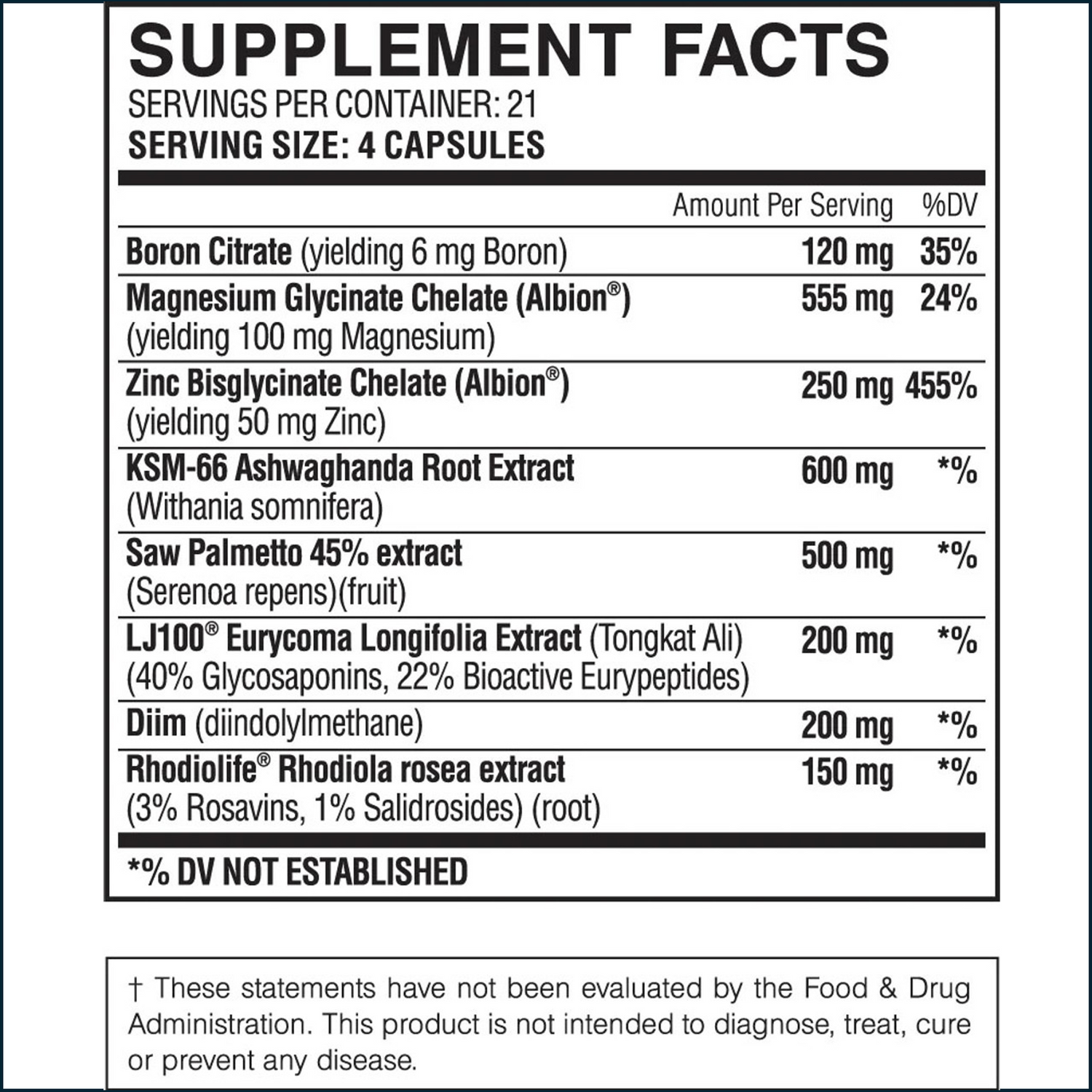 Myogenix Hardcore Test, 2 x 84 Capsules