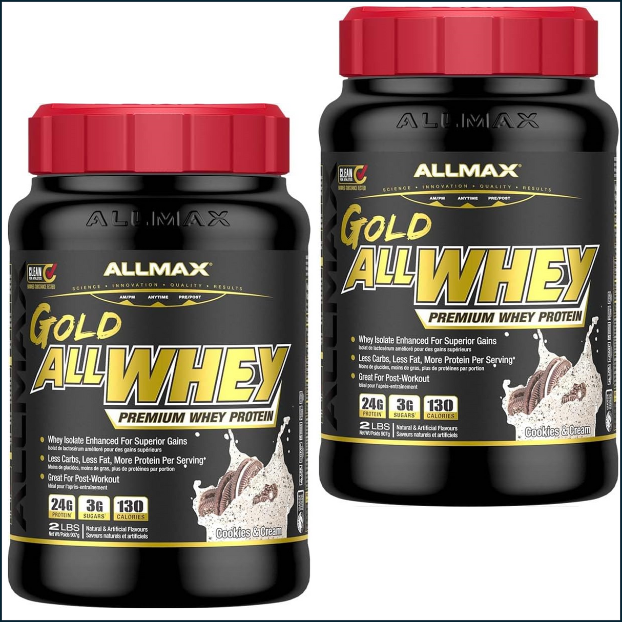 Allmax AllWhey Gold Whey Protein, 2 x 2lbs