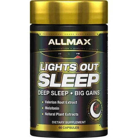 Allmax Lights Out Sleep, 60 Capsules Vitamins | Herbs Allmax Nutrition