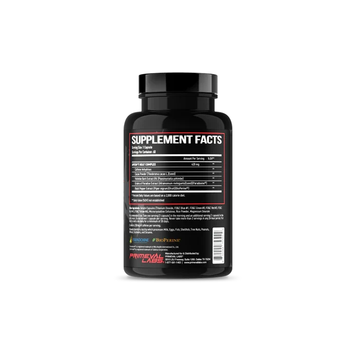 Primeval Labs Ape Sh*t Heat, 60 Capsules CLEARANCE Primeval Labs