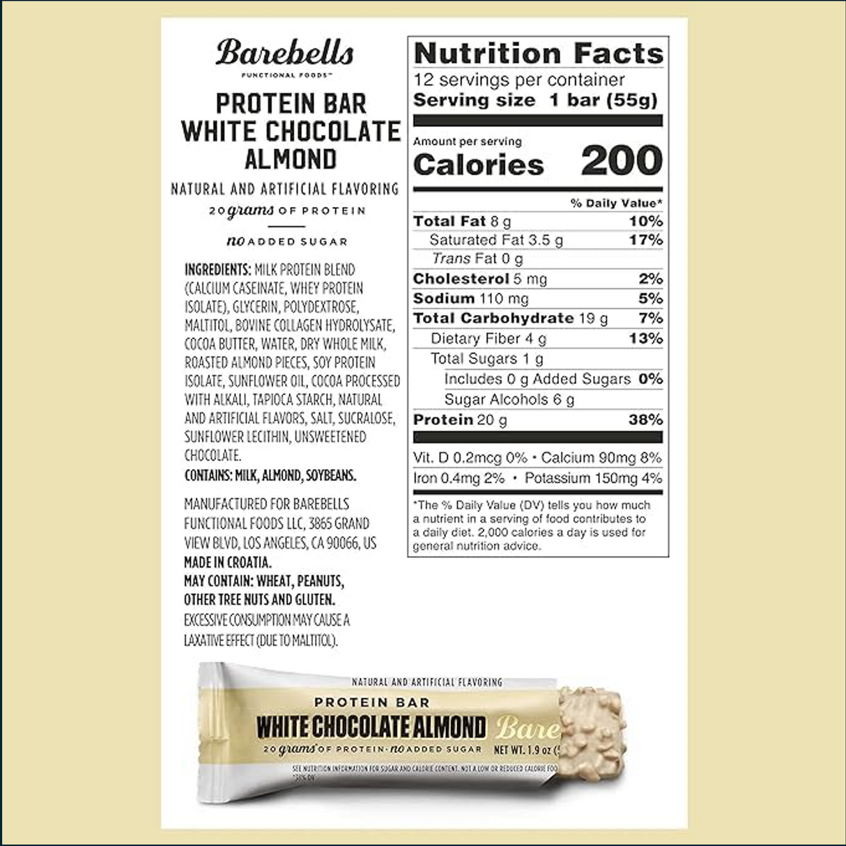Barebells Protein Bar, 12 x 55g Bars