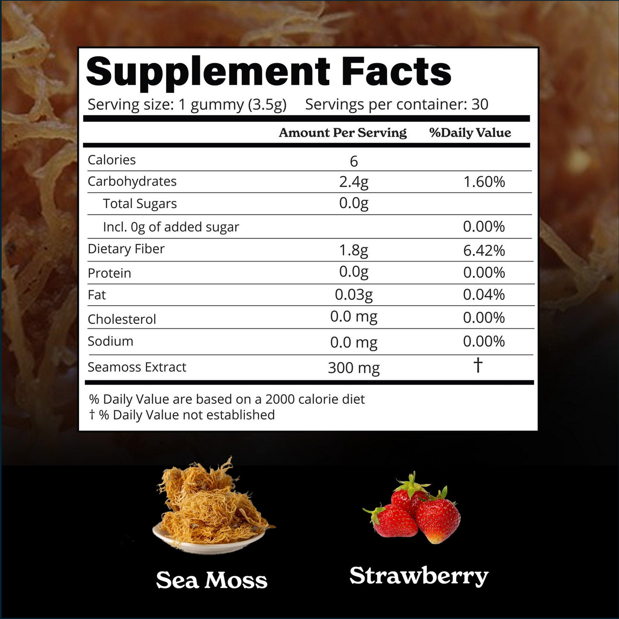 BetterAlt Irish Sea Moss Gummies, 30 Gummies