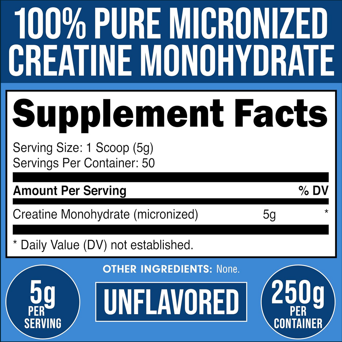 Bucked Up Creatine Monohydrate, 50 Servings